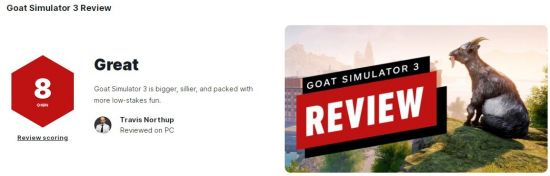 《模拟山羊3》IGN评8分更沙雕充满许多乐趣！