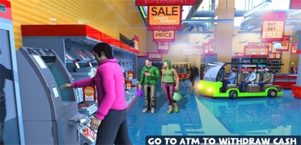 超级市场电瓶车游戏中文版图片3
