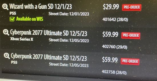 零售商泄露《赛博朋克2077：终极版》12月5日发售定价60美元