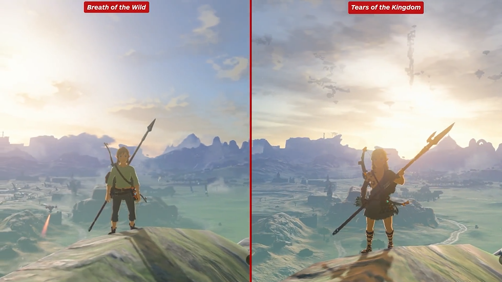 进步明显！IGN晒《王国之泪》与《荒野之息》图像对比图片2