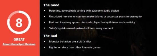 《失忆症：地堡》今日正式发售IGN和GS双8分评价图片4