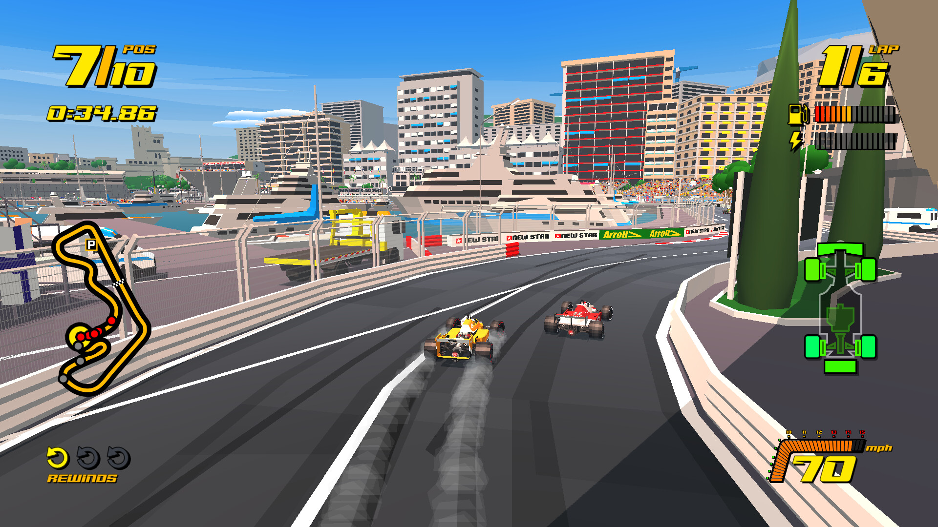 极简画风！复古F1赛车《NewStarGP》上架Steam图片7