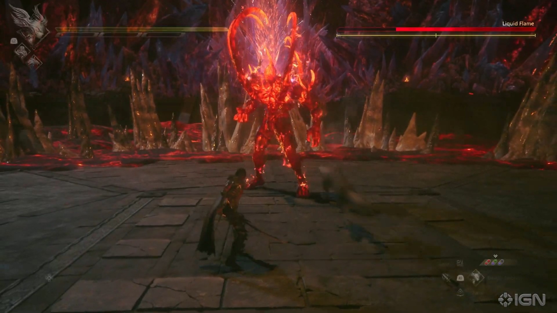 IGN《最终幻想16》BOSS战演示液态火焰实力恐怖！图片3