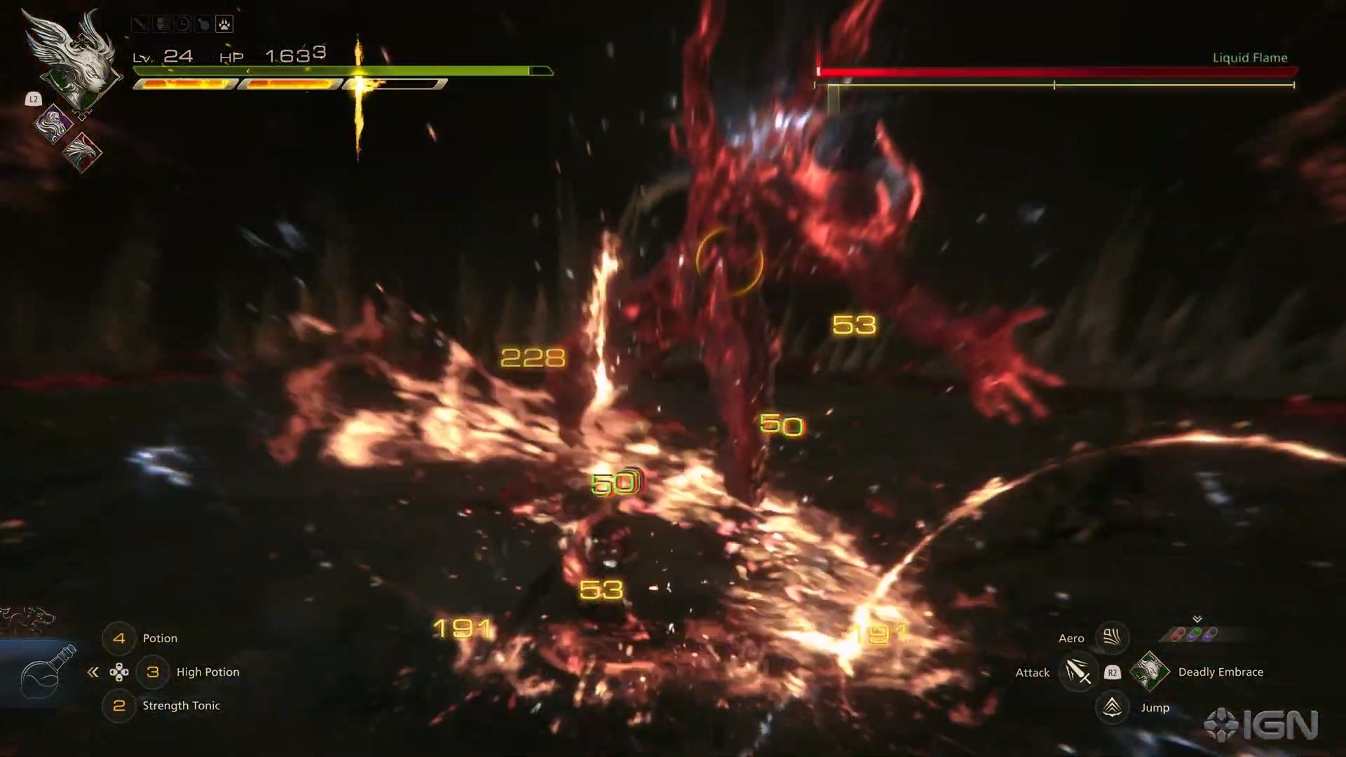 IGN《最终幻想16》BOSS战演示液态火焰实力恐怖！图片9