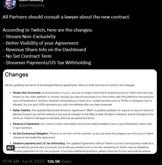 Twitch新规则引发玩家强烈抗议包括强行植入以及独占发布图片2