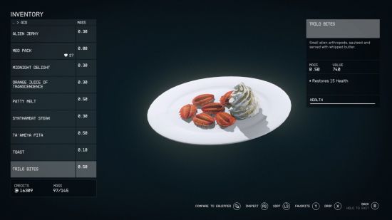 《星空》官方公布游戏内四种食物：外星虫子嘎嘣脆图片5