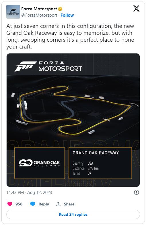 《极限竞速8》新预告介绍全新赛道“大橡树赛道”图片1