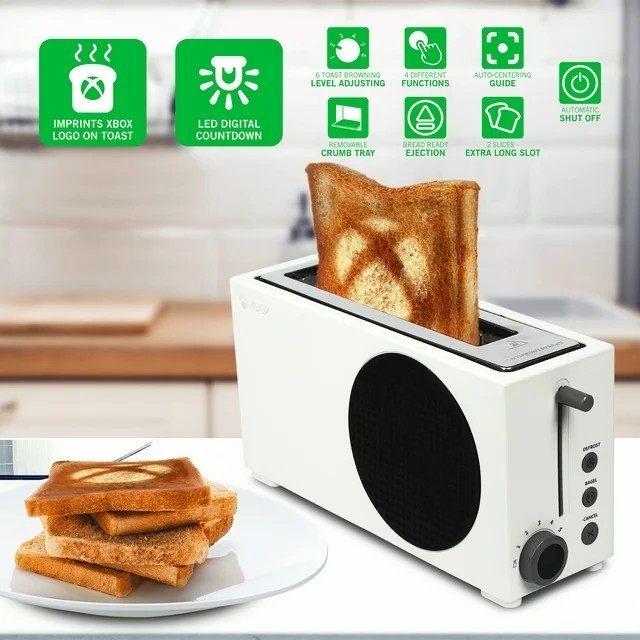 微软整活家电XboxSeriesS造型烤面包机正式上架！图片3