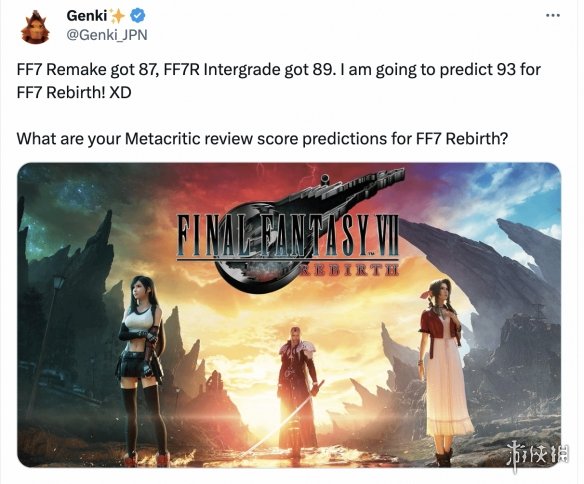 玩家预测《最终幻想7：重生》M站分数：不会低于90！