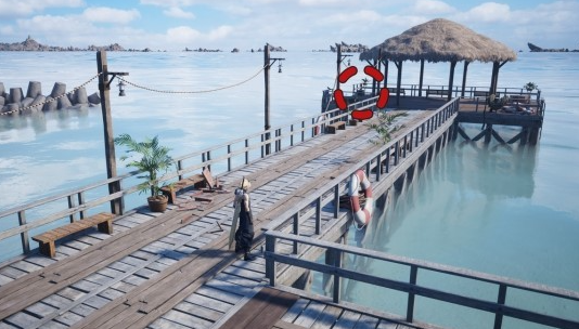《最终幻想7重生》宝藏点18爱之岬的栈桥在哪里图片4
